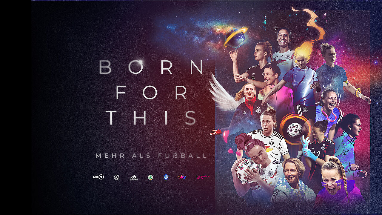 "Born for this - mehr als Fußball": die erste serielle Frauenfußball-Doku über eine Nationalmannschaft fürs TV. (© DFB)