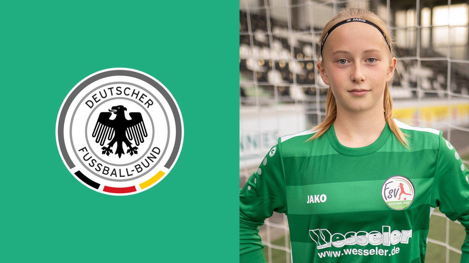 DFB-Nominierung für FSV U-17 Torhüterin Linna Hermsmeier. (Foto: FSV Gütersloh 2009)