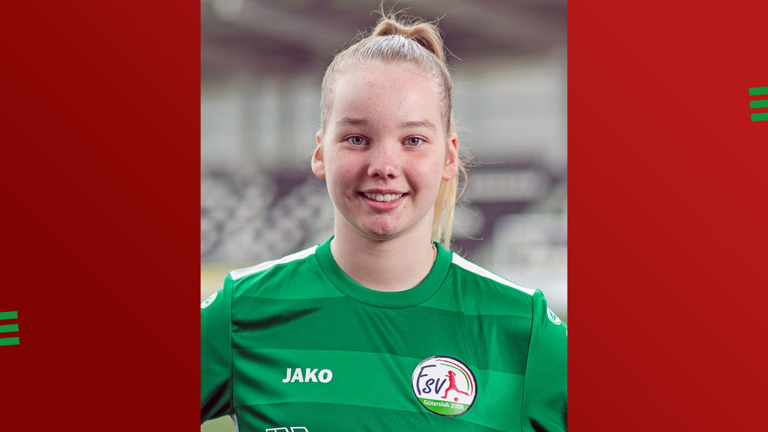 Celina Seggelmann, FSV-Torhüterin der 2. Mannschaft und der U-16 Mannschaft. (Foto: Boris Kessler / FSV Gütersloh 2009)