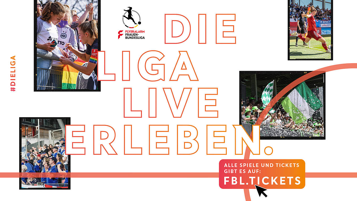 Neue Ticketplattform für die FLYERALARM Frauen-Bundesliga (© Deutscher Fußball-Bund)