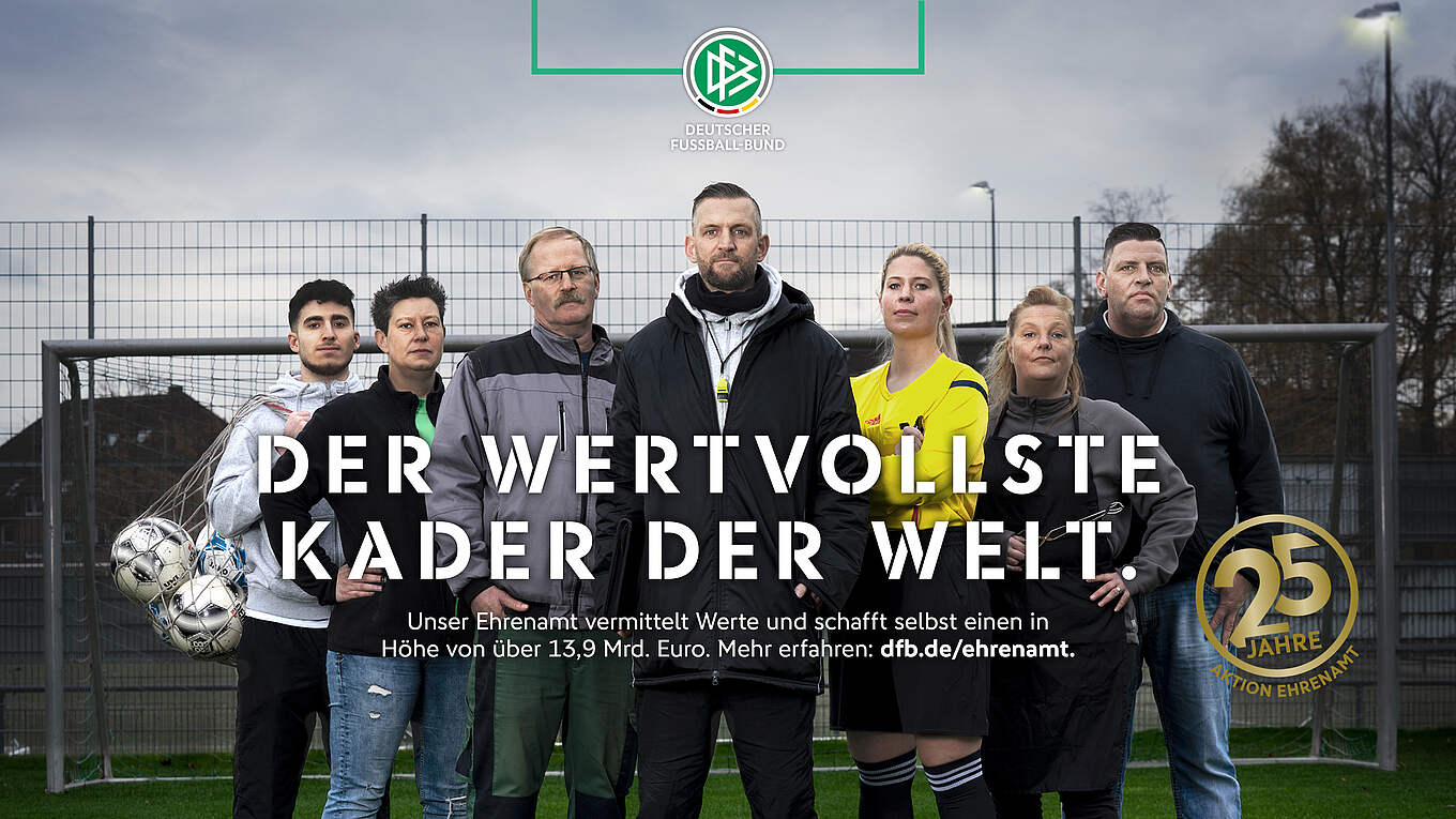 "Der wertvollste Kader der Welt" - 25 Jahre "Aktion Ehrenamt" (Foto: Deutsche Fußball-Bund)