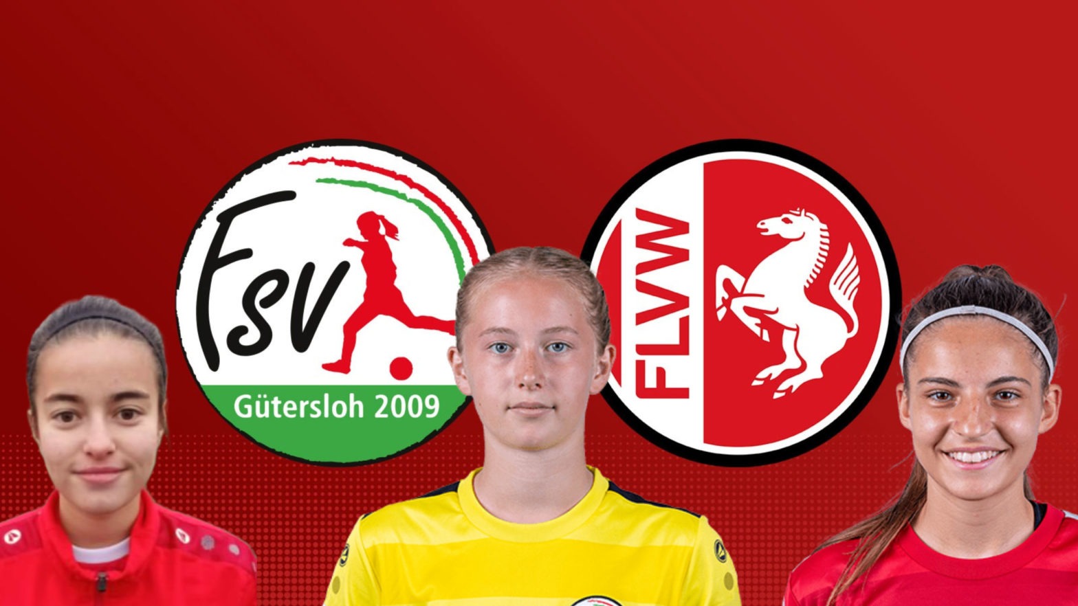 Nominiert für die U-16 Juniorinnen-Westfalenauswahl: Adas Asya Nur, Linna Hermsmeier und Laura Naccarato aus der FSV U-17 Mannschaft. (Foto: FSV Gütersloh 2009)