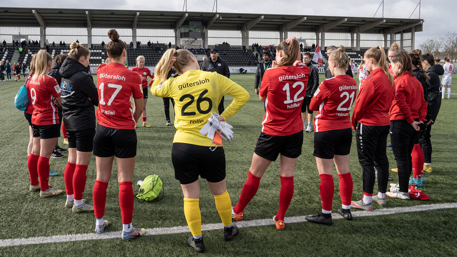 Die Mannschaft des FSV Gütersloh hat den nächsten Zweitliga-Spieltag fest im Blick. (Foto: Dennis Seelige / FSV Gütersloh 2009)