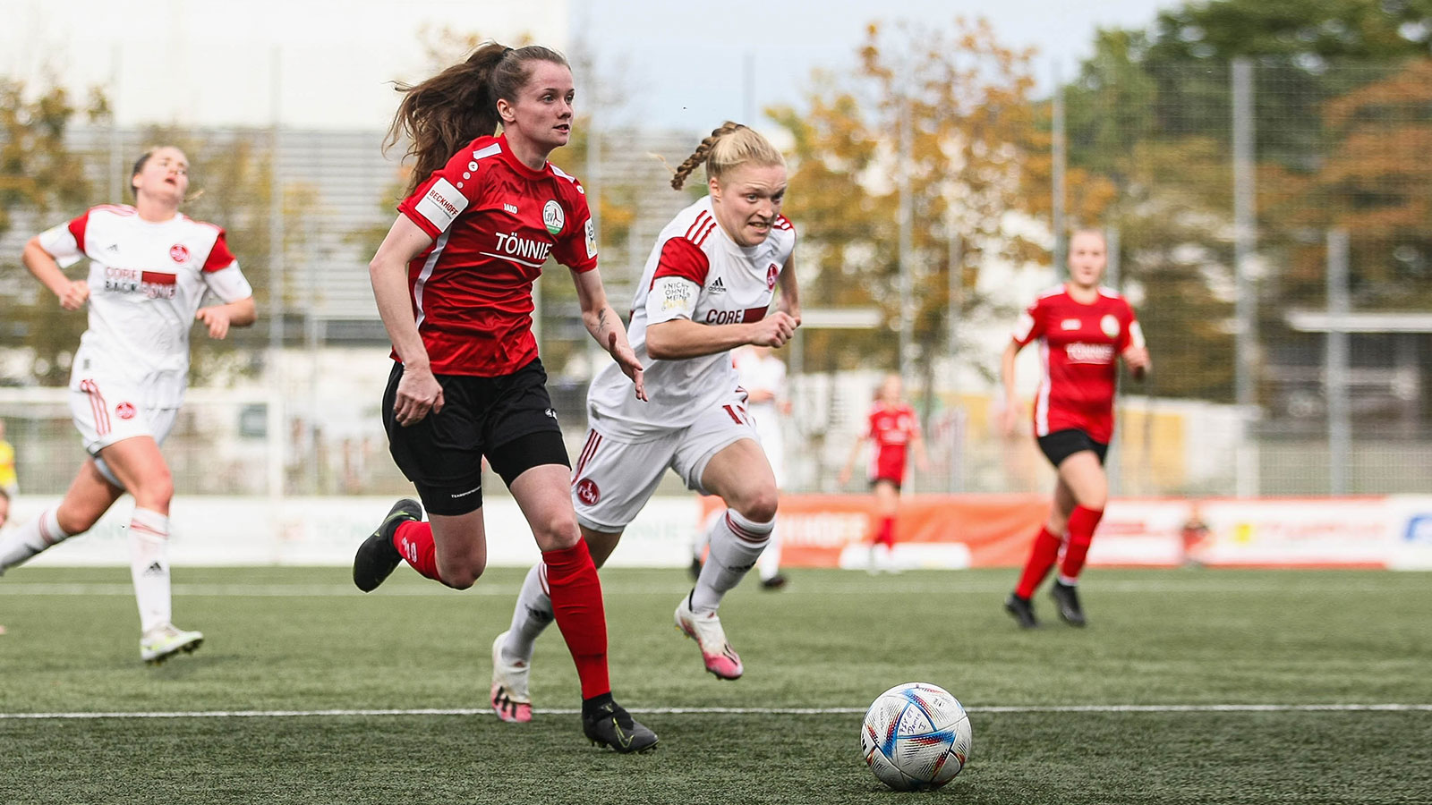 Torschützin im Hinspiel gegen den 1. FC Nürnberg: FSV-Angreiferin Jacqueline Baumgärtel (Foto: Marina Brüning / FSV Gütersloh 2009)