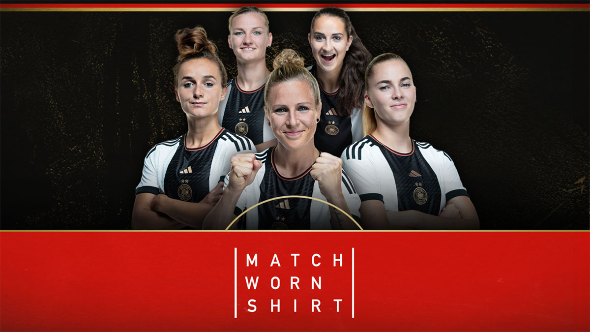 DFB versteigert Trikots der Frauen-Nationalmannschaft auf MatchWornShirt.com. (© Deutscher Fußball-Bund)