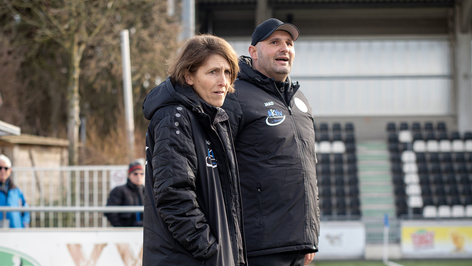 Erfolgreiches FSV-Trainerduo: Britta Hainke und Sammy Messalkhi (Foto: Dennis Seelige / FSV Gütersloh 2009)