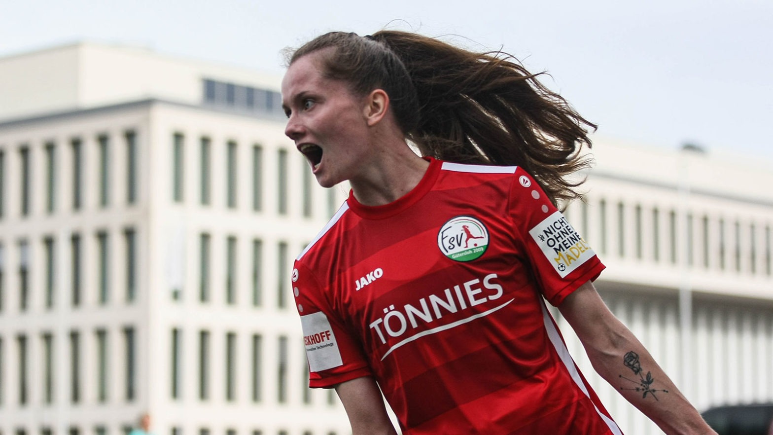 FSV-Torjägerin Jacqueline Baumgärtel (Foto: Marina Brüning / FSV Gütersloh 2009)