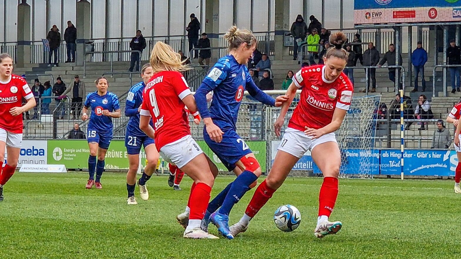 Ein intensives Auswärtsspiel bei Turbine Potsdam. (Foto: Chris Punnakkattu Daniel / FSV Gütersloh 2009)