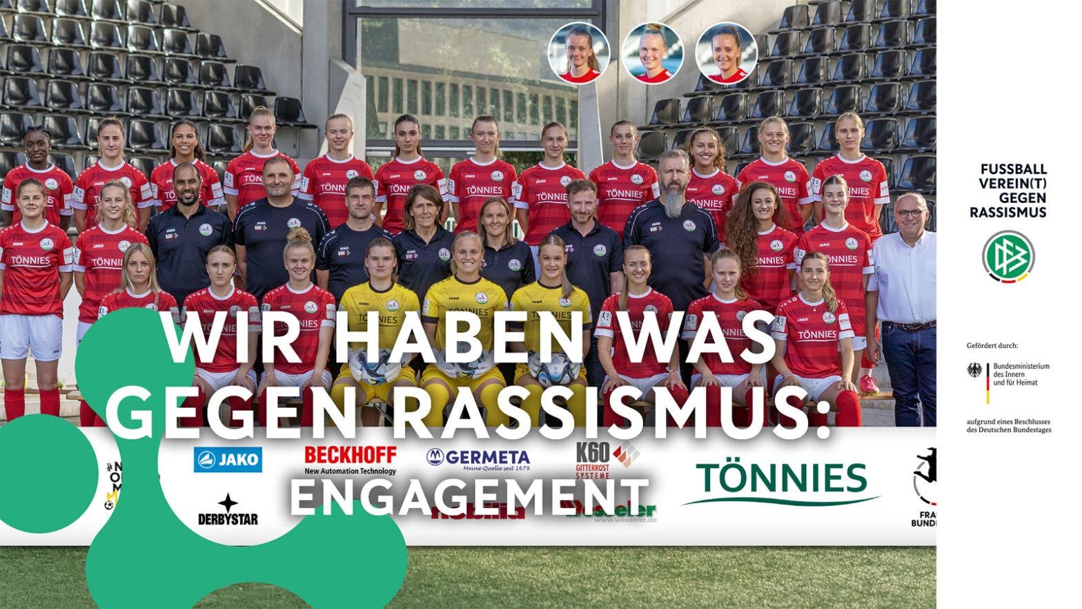 "Wir haben was gegen Rassismus!" (Foto: FSV Gütersloh 2009)