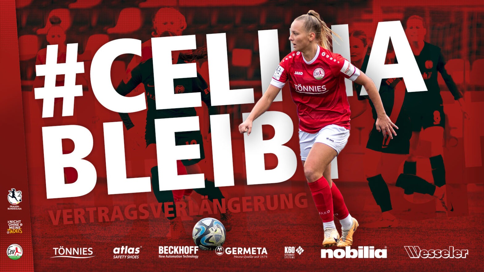 Celina Baum wird auch in Zukunft für den FSV Gütersloh auflaufen. (Foto: FSV Gütersloh 2009)
