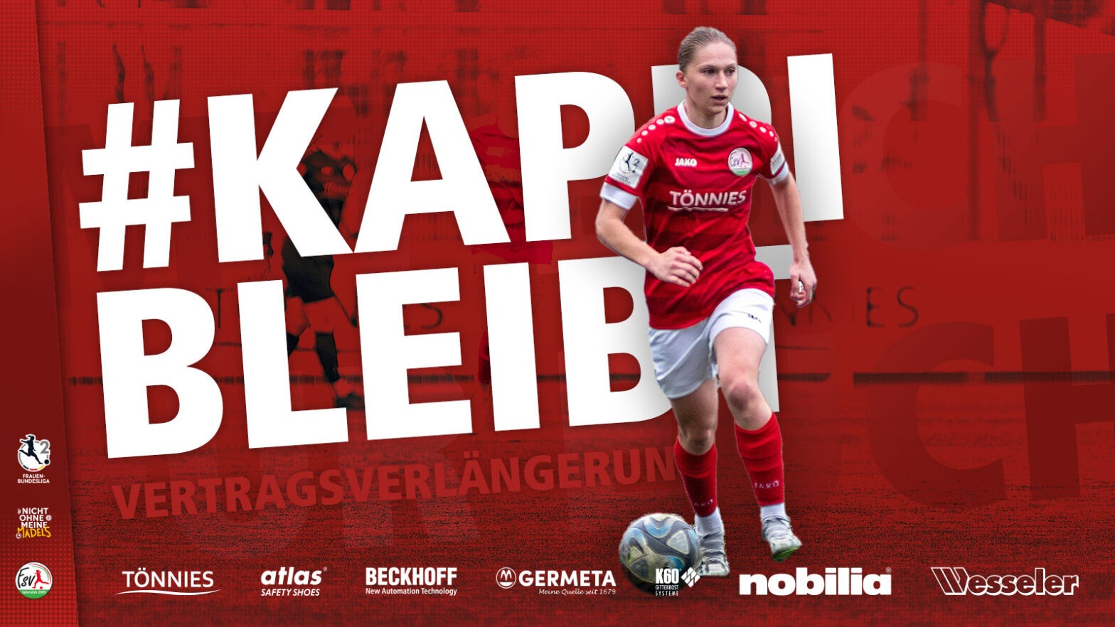 Finja Kappmeier wird auch in Zukunft für den FSV Gütersloh auflaufen. (Foto: FSV Gütersloh 2009)