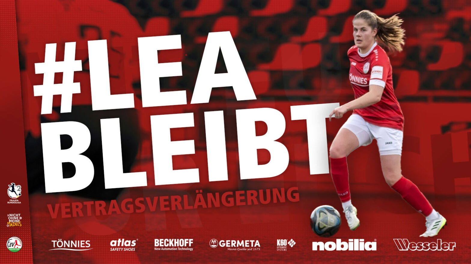 Lea Bultmann wird auch in Zukunft für den FSV Gütersloh auflaufen. (Foto: FSV Gütersloh 2009)