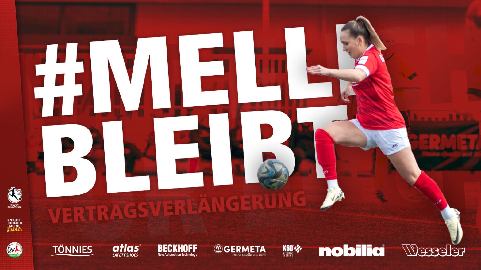 Melanie Schuster wird auch in Zukunft für den FSV Gütersloh auflaufen. (Foto: FSV Gütersloh 2009)