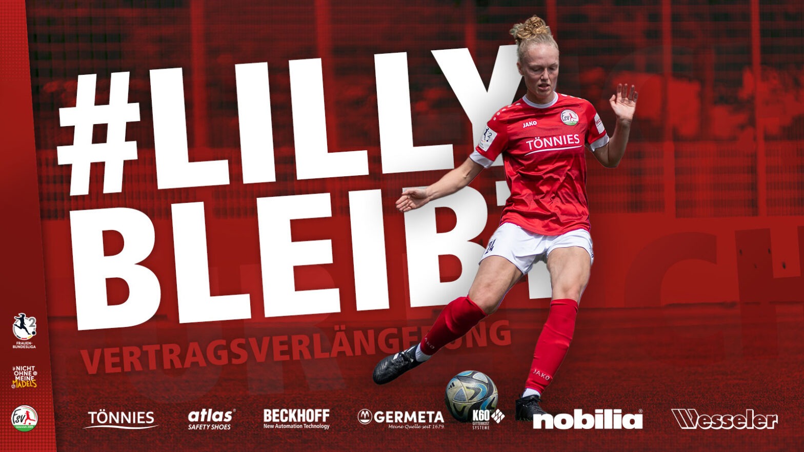 Lilly Stojan wird auch in Zukunft für den FSV Gütersloh auflaufen. (Foto: FSV Gütersloh 2009)