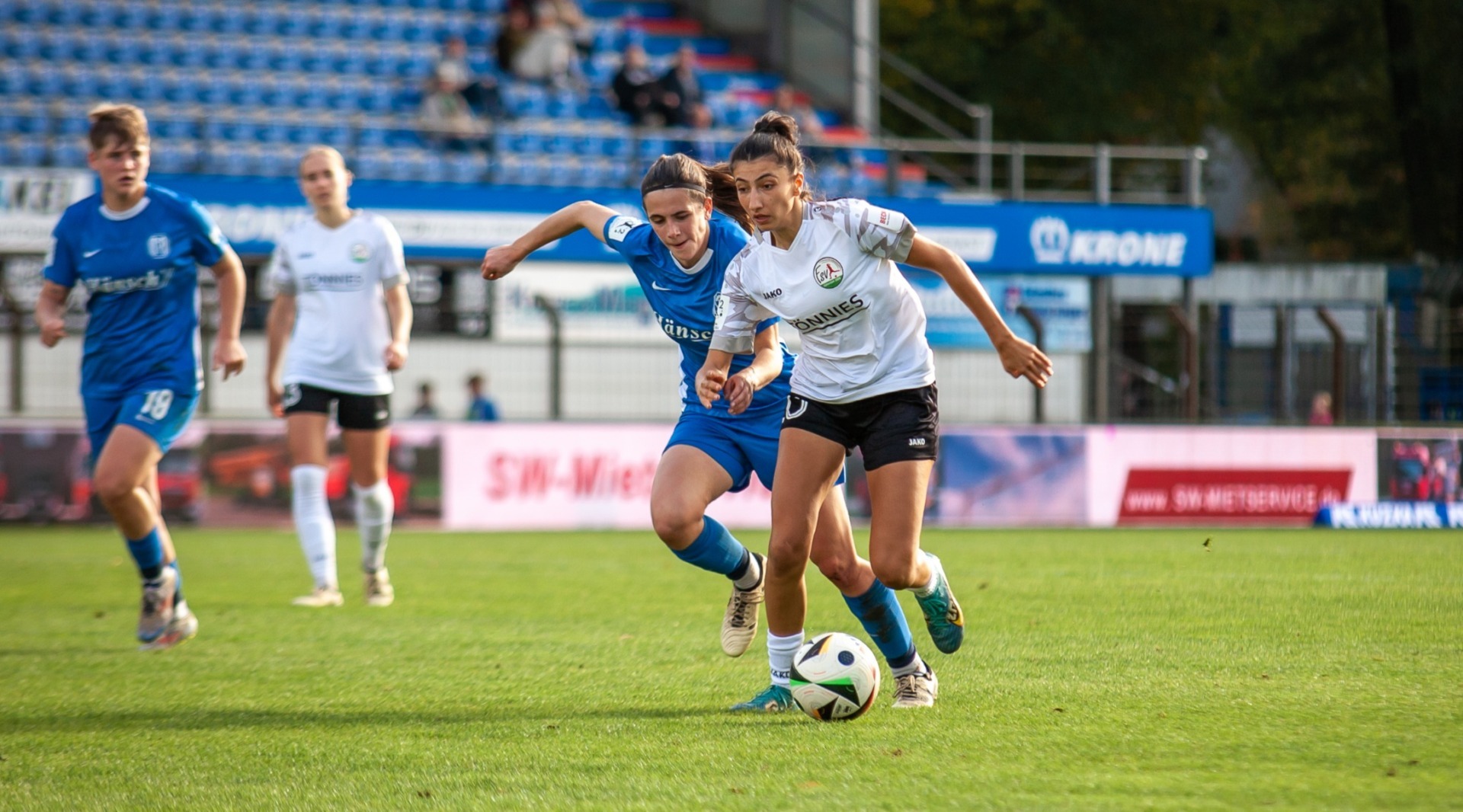 Gizem Kılıç erzielte den einzigen FSV-Treffer bei der Niederlage in Meppen. (Foto: Dennis Seelige / FSV Gütersloh 2009)