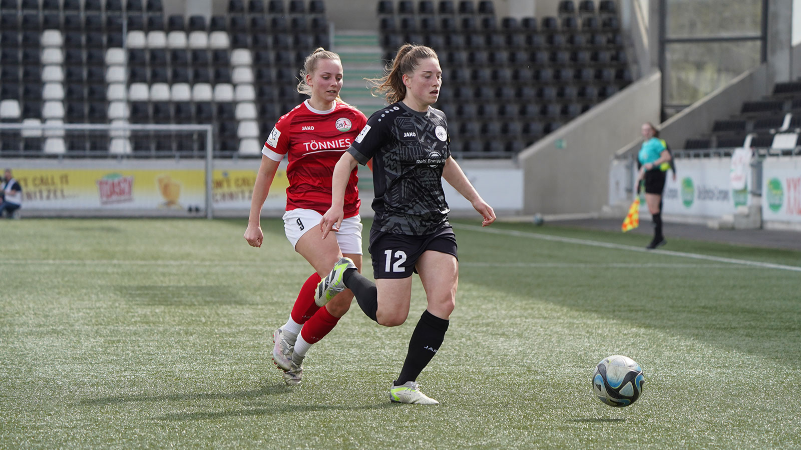 Partie zwischen dem FSV Gütersloh und der SG 99 Andernach in der Saison 2023/24. (Foto: Aleks Czapla / FSV Gütersloh 2009)