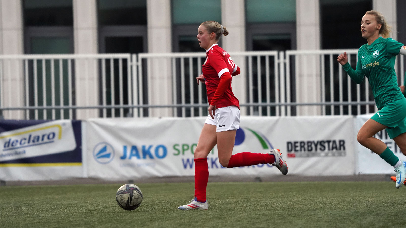 Julia Gärtner im Regionalligaspiel gegen die SGS Essen II. (Foto: Aleks Czapla / FSV Gütersloh 2009)