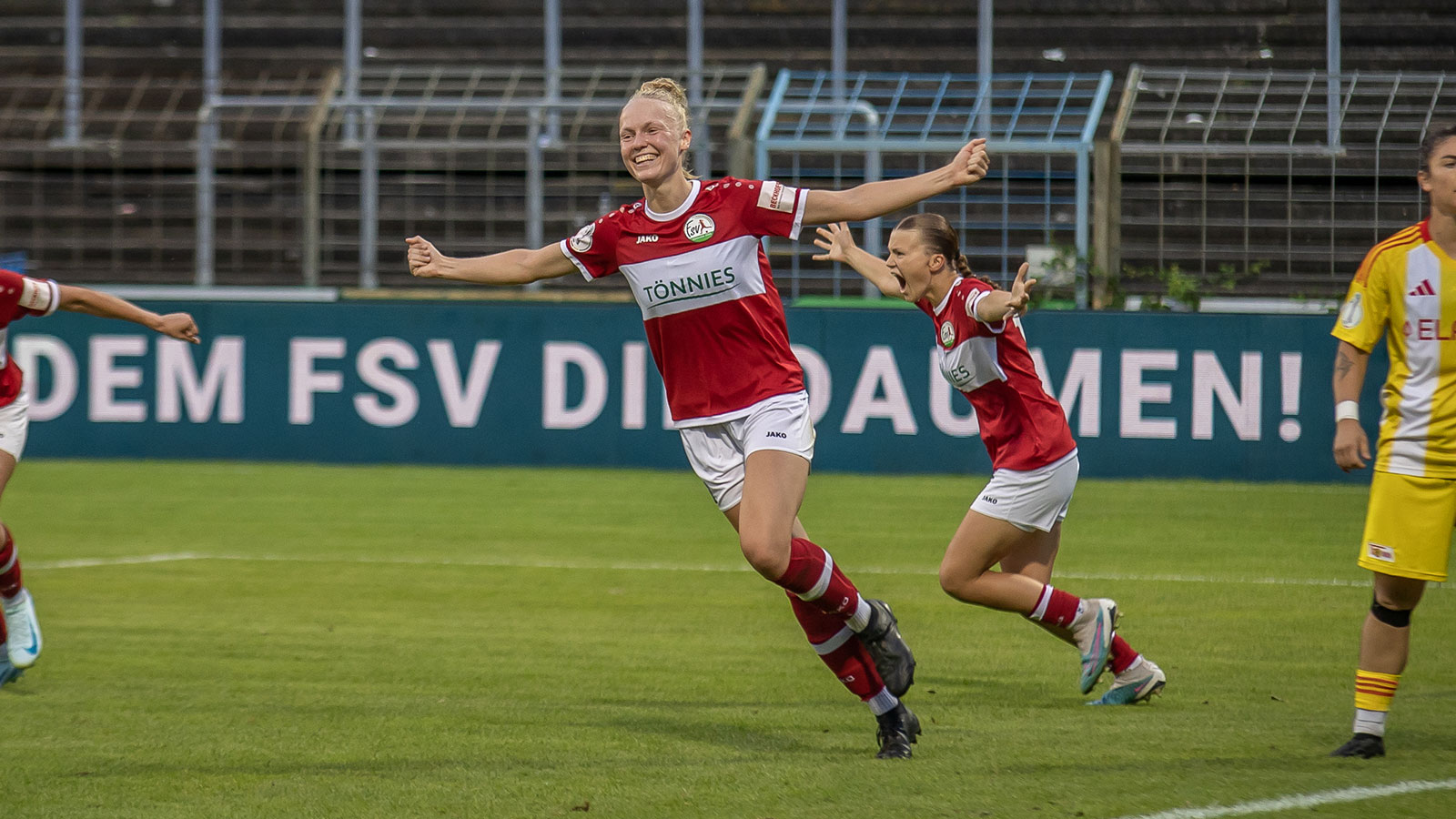 Torschützin im DFB-Pokalkracher gegen Union Berlin: FSV-Verteidigerin Lilly Stojan. (Foto: Dennis Seelige / FSV Gütersloh 2009)