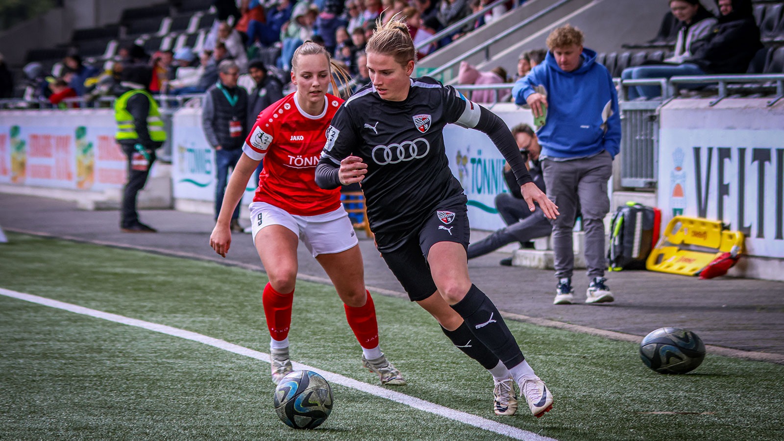 Zweitligaduell in der Saison 2023/24: FC Ingolstadt zu Gast beim FSV Gütersloh. (Foto: Marina Brüning / FSV Gütersloh 2009)