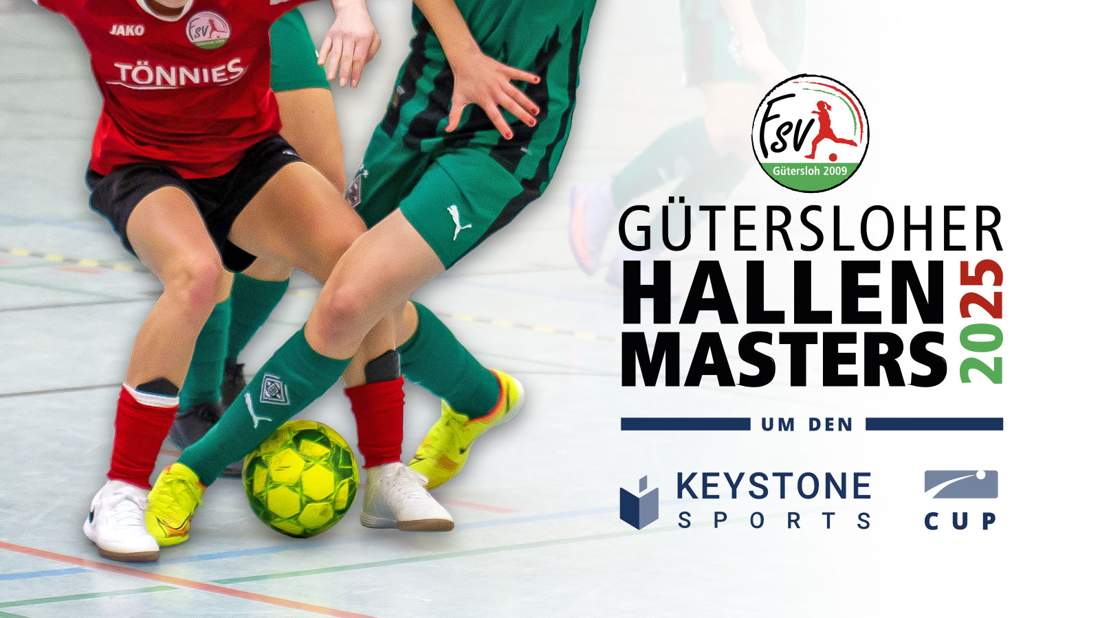 Gütersloher Hallenmasters 2025 um den Keystone Sports Cup (Foto: Dennis Seelige / FSV Gütersloh 2009)