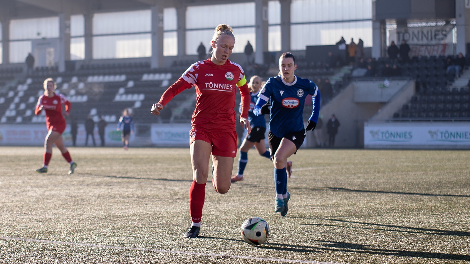 FSV-Verteidigerin Lilly Stojan im Testspiel gegen den DSC Arminia Bielefeld. (Foto: Dennis Seelige / FSV Gütersloh 2009)