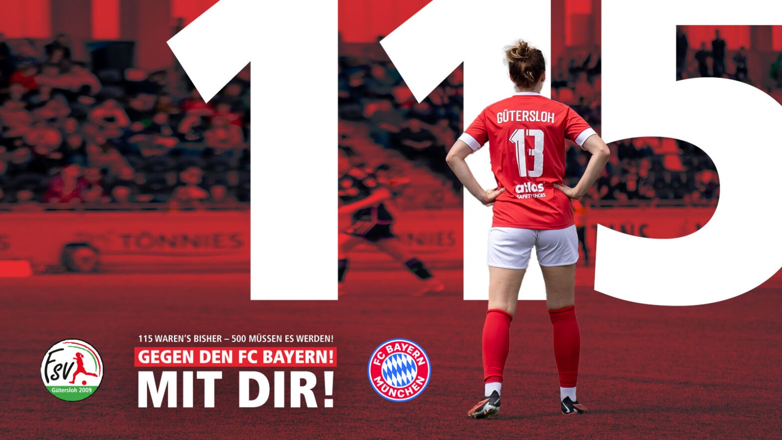 115 verkaufte Tickets – jetzt zählt jede Unterstützung! (Foto: Dennis Seelige / FSV Gütersloh 2009)