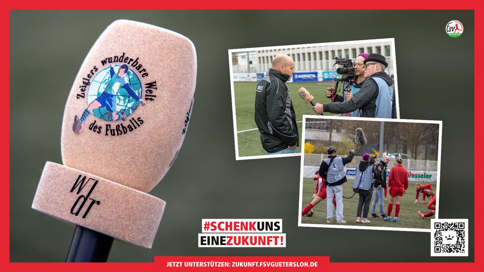 „Zeiglers wunderbare Welt des Fußballs“ zu Gast beim FSV Gütersloh. (Fotos: Dennis Seelige / Boris Kessler / FSV Gütersloh 2009)