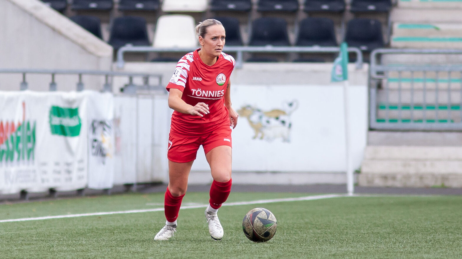 FSV-Defensivspezialistin Melanie Schuster (Foto: Dennis Seelige / FSV Gütersloh 2009)