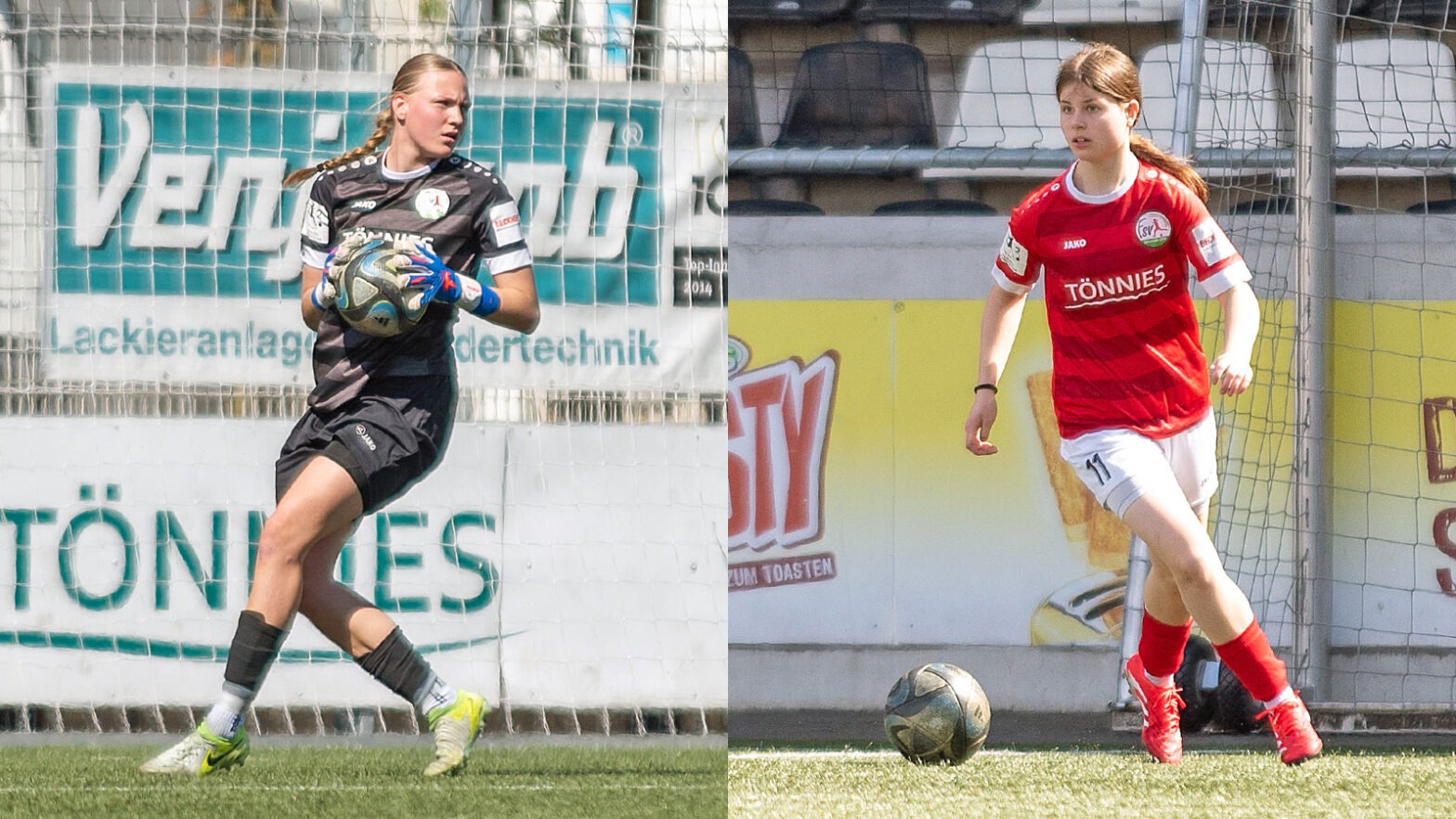 DFB-Berufung für FSV-Talente Mirja Kropp und Greta Hohensee. (Fotos: Boris Kessler / FSV Gütersloh 2009)