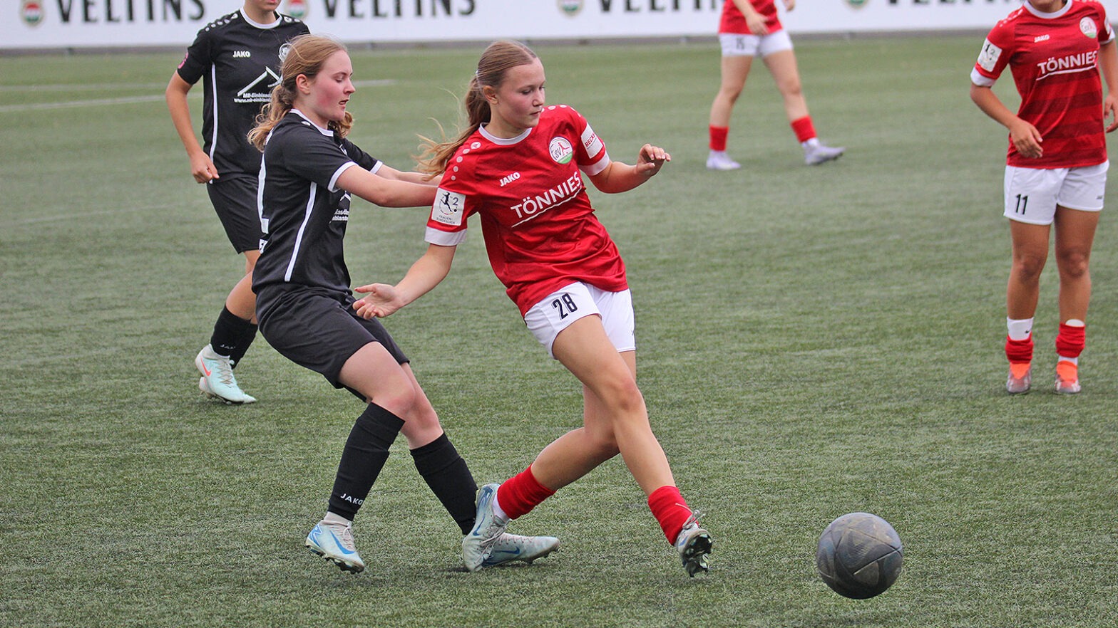 FSV-Nachwuchsspielerin Emilia Starkmann im Testspiel gegen Ibbenbüren. (Foto: Tina Haag / FSV Gütersloh 2009)