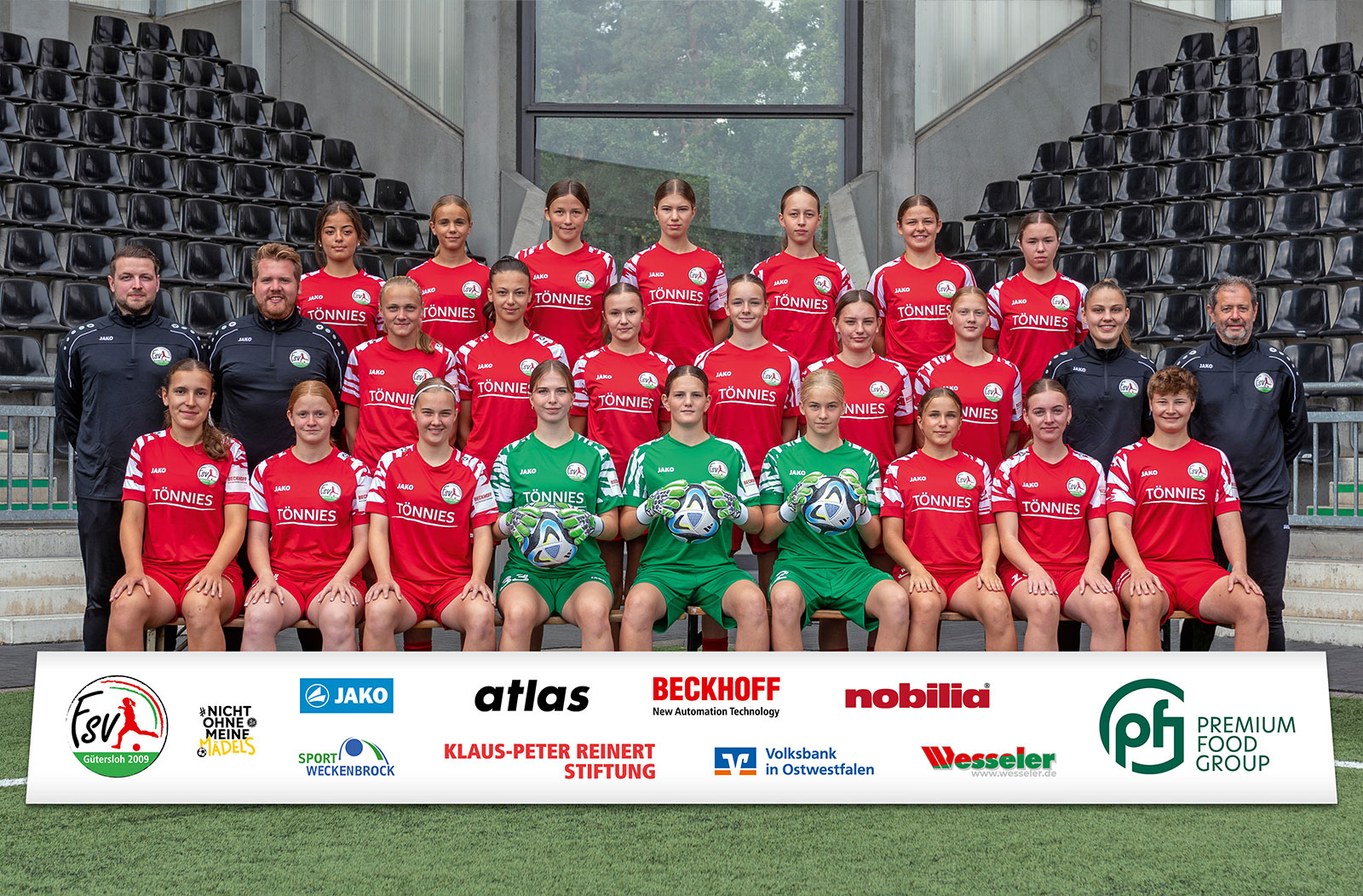 Kader 2025/2026 - B-Juniorinnen-Regionalliga West - FSV Gütersloh 2009