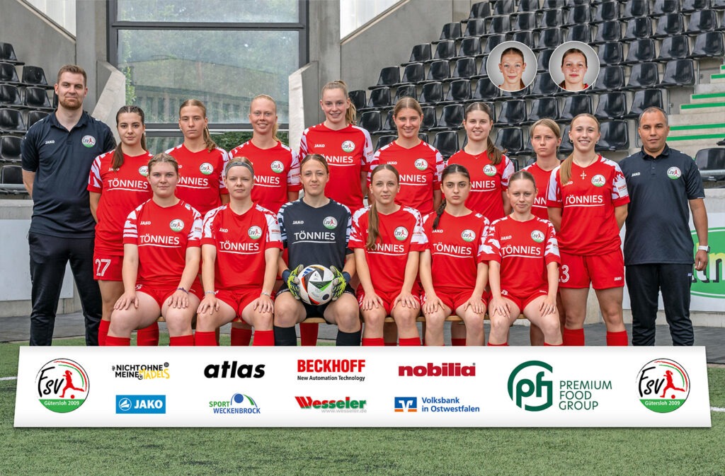 Kader 2025/2026 - WDFV U19-Juniorinnen-Liga - FSV Gütersloh 2009
