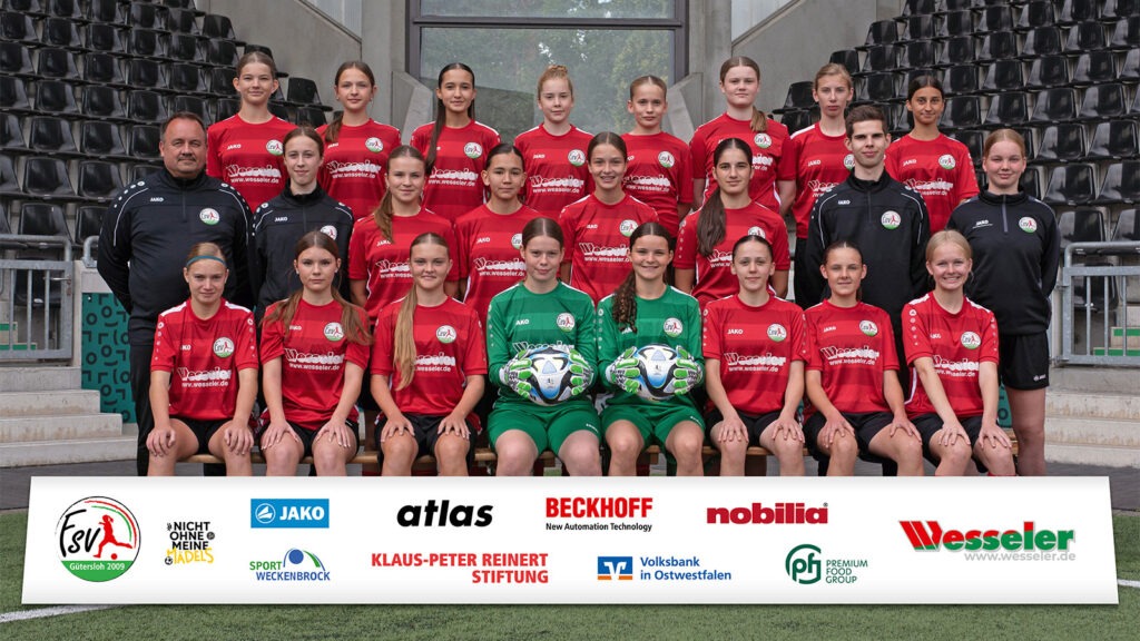 Die U16-Mannschaft des FSV Gütersloh für die Saison 2025/2026- (Foto: Boris Kessler / FSV Gütersloh 2009)