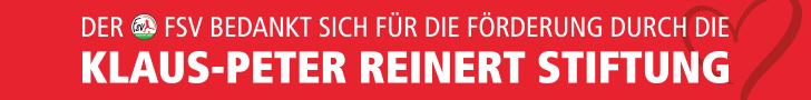 Der FSV bedankt sich für die Förderung durch die Klaus-Peter Reinert Stiftung.