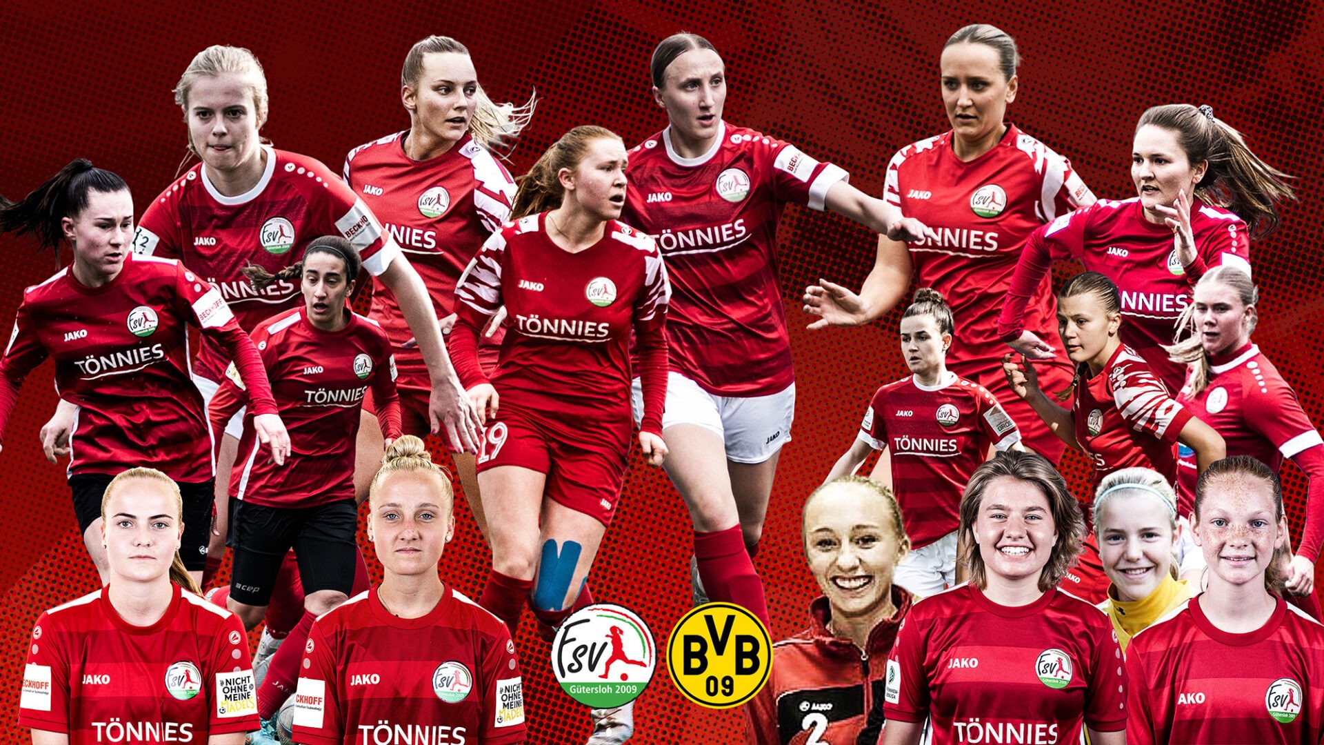 Das Wiedersehen mit ehemaligen FSV-Spielerinnen. (Fotos: FSV Gütersloh 2009)