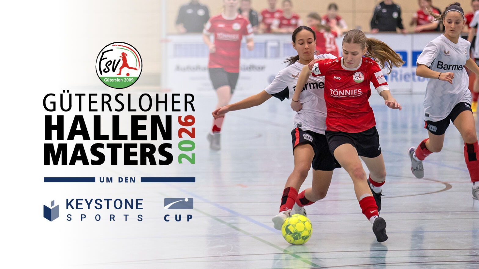 Gütersloher Hallenmasters 2026 um den Keystone Sports Cup (Foto: Dennis Seelige / FSV Gütersloh 2009)