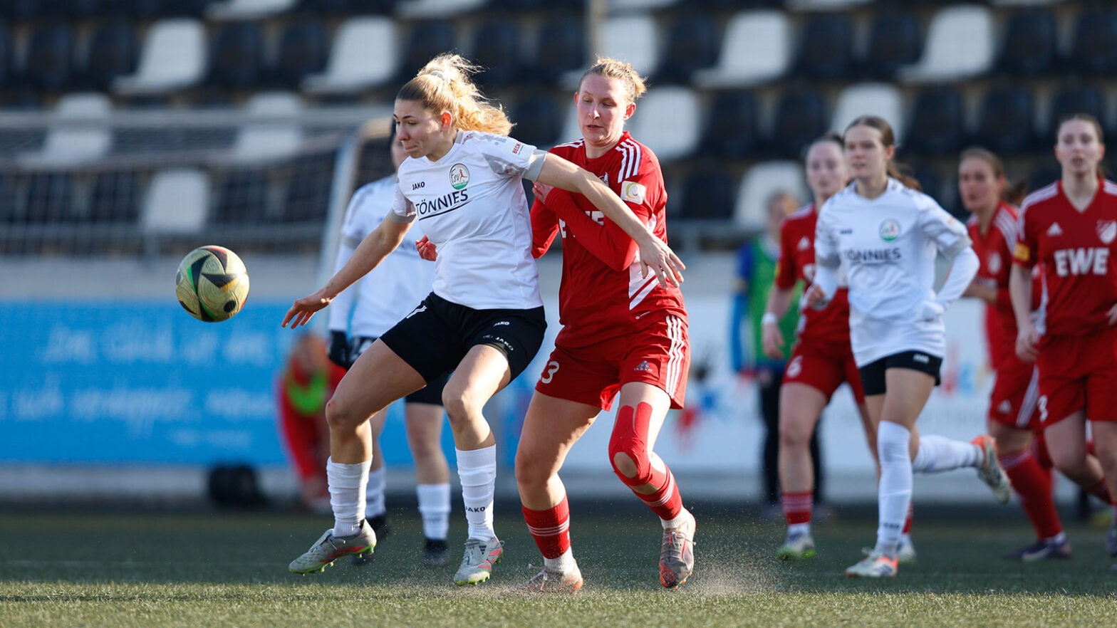Clara Koepke im Testspiel des FSV Gütersloh gegen die SpVg Aurich. (Foto: Cedric Siefker / FSV Gütersloh 2009)