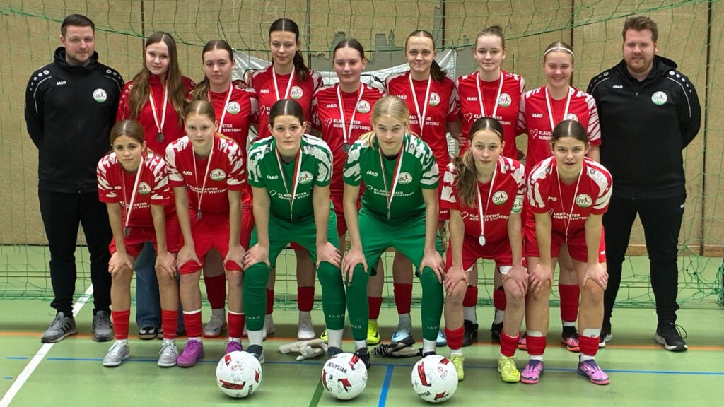 Die U17 des FSV bei den FLVW-Hallenmeisterschaften. (Foto: FSV Gütersloh 2009)