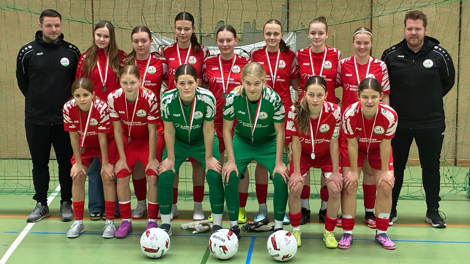 Die U17 des FSV bei den FLVW-Hallenmeisterschaften. (Foto: FSV Gütersloh 2009)