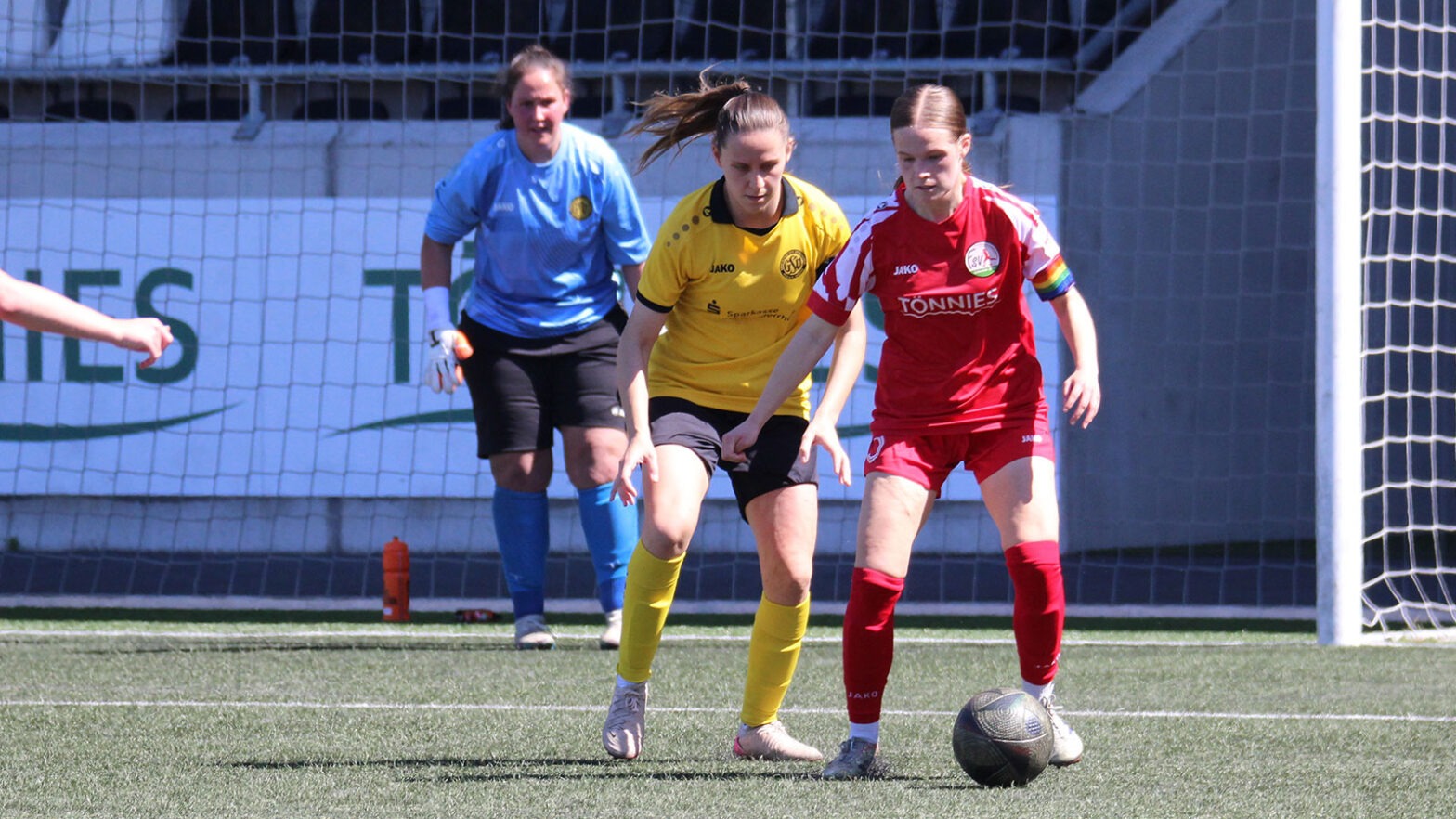 Leandra Kammermann in Regionalliga-Duell gegen den GSV 1910 Moers. (Foto: Tina Haag / FSV Gütersloh 2009)